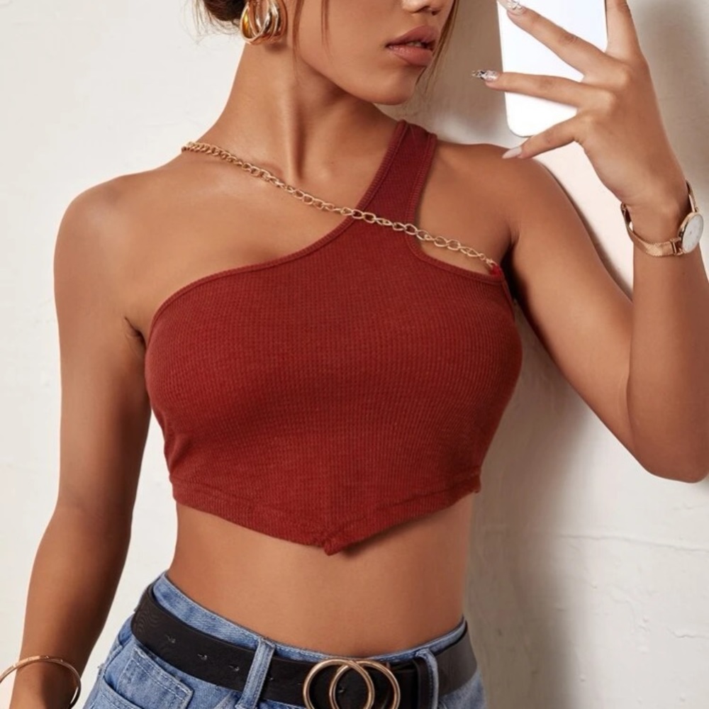 Gold Chain Cropped Top